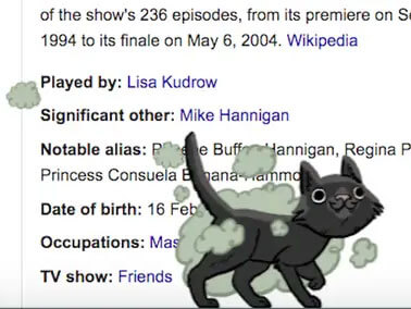 老友記菲比「臭臭貓」彩蛋