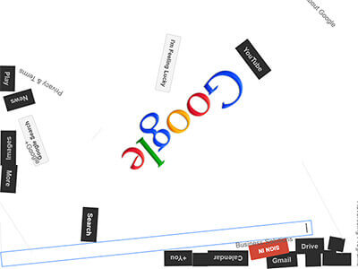 Google 重力彩蛋